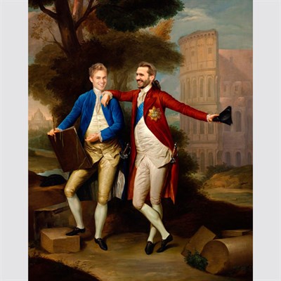 Personalized Masterpiece the Brothers Franciszek and Kazimierz Rzewuski in Rome,by myDaVinci - myDaVinci